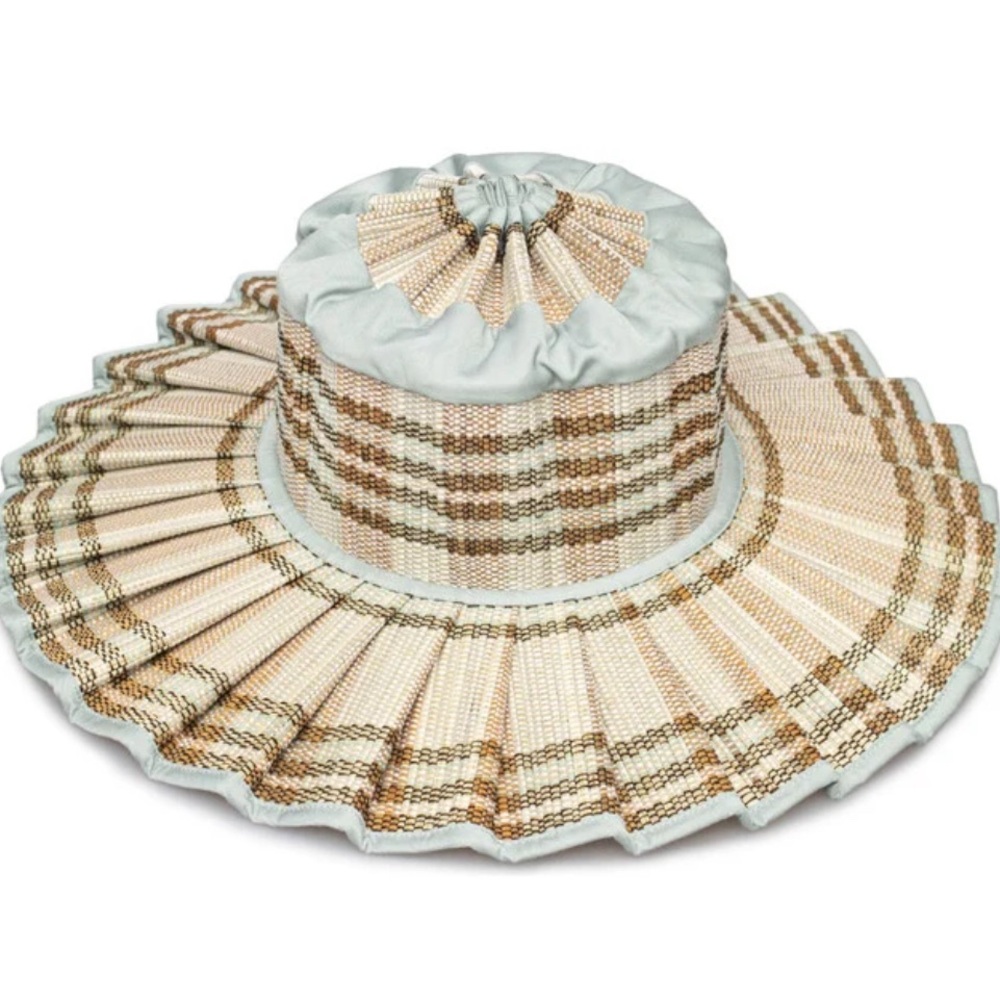 Lorna Murray Woman’s Island Capri Packable Hat, Lake Como, NWT, Large